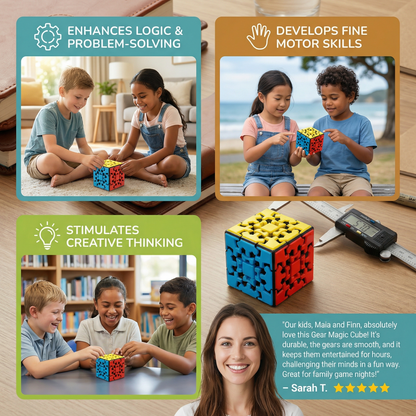 Gear Magic Cube 3×3×3 – Mechanical Logic Puzzle