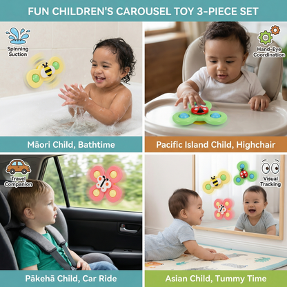 Fun Children's Carousel Toy 3-Piece Set