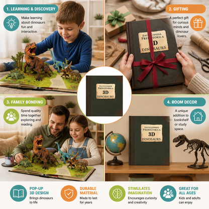 Interactive 3D Pop-Up Dinosaur Encyclopedia