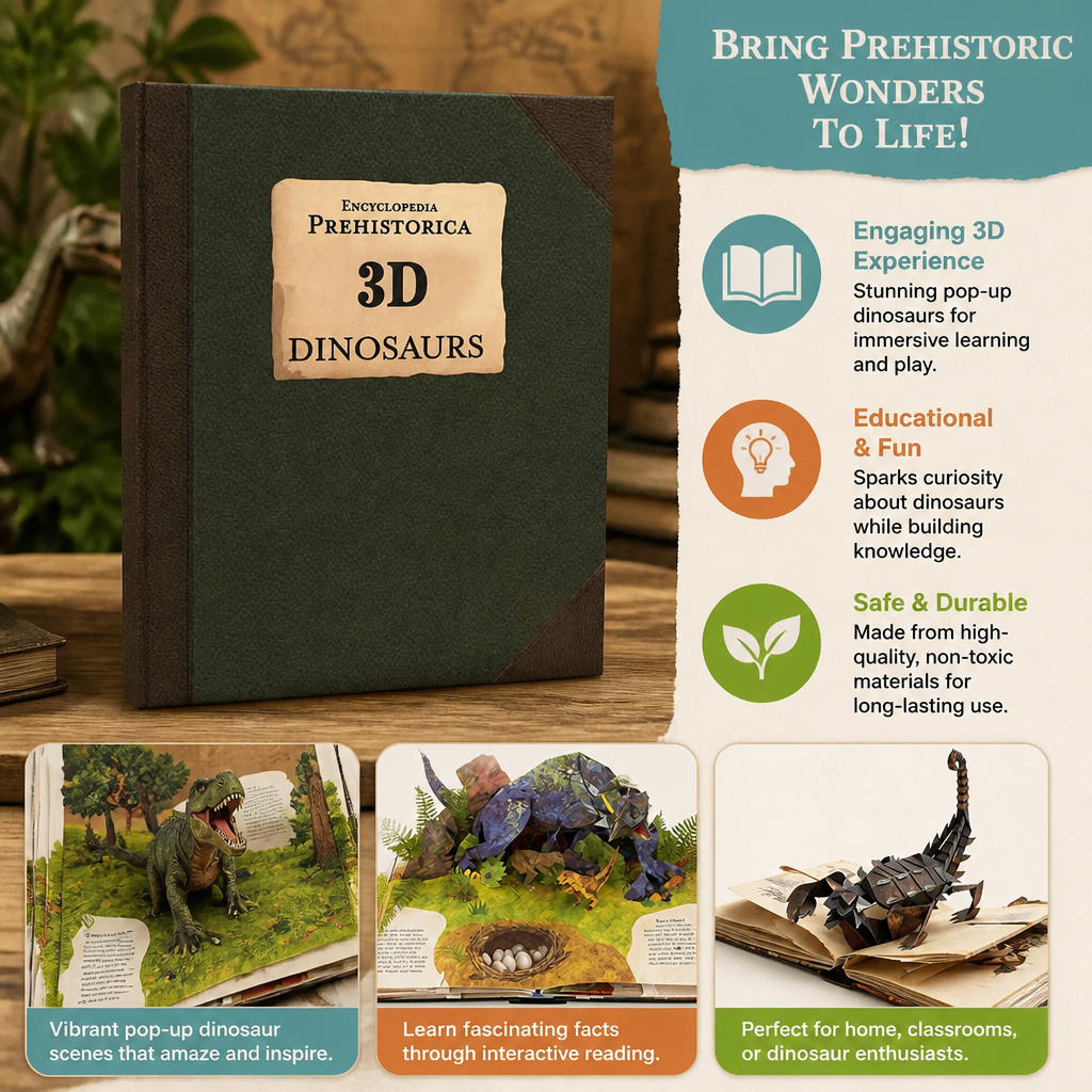 Interactive 3D Pop-Up Dinosaur Encyclopedia