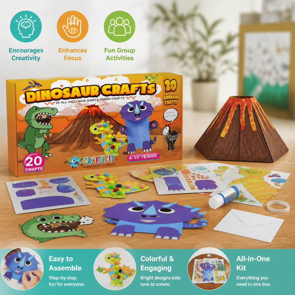 File Simple Box Diy Kids Paper Crafts Box – 20 Easy DIY Arts & Crafts Projects for Ages 3 ...