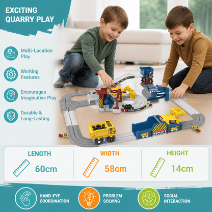 Interactive Electric Quarry Adventure Train Set