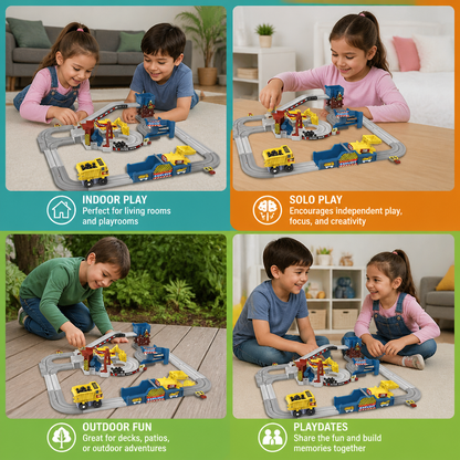 Interactive Electric Quarry Adventure Train Set