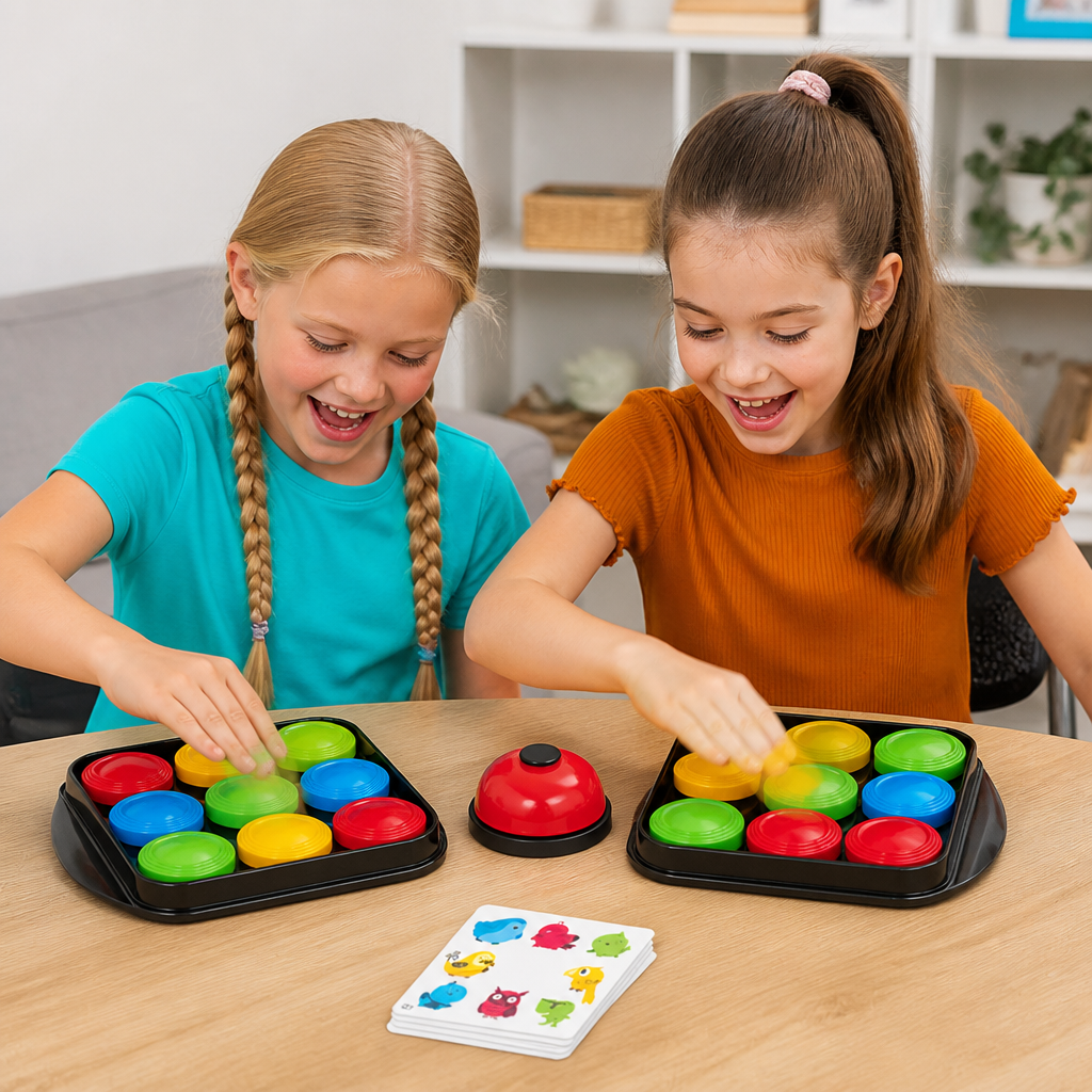 Educational Color Pattern Match Family Bell Game