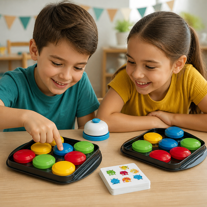 Educational Color Pattern Match Family Bell Game