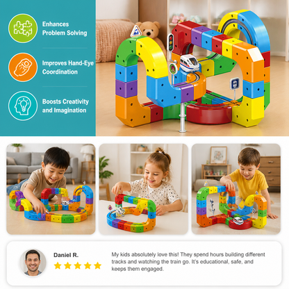Magic rail cube track kids toy