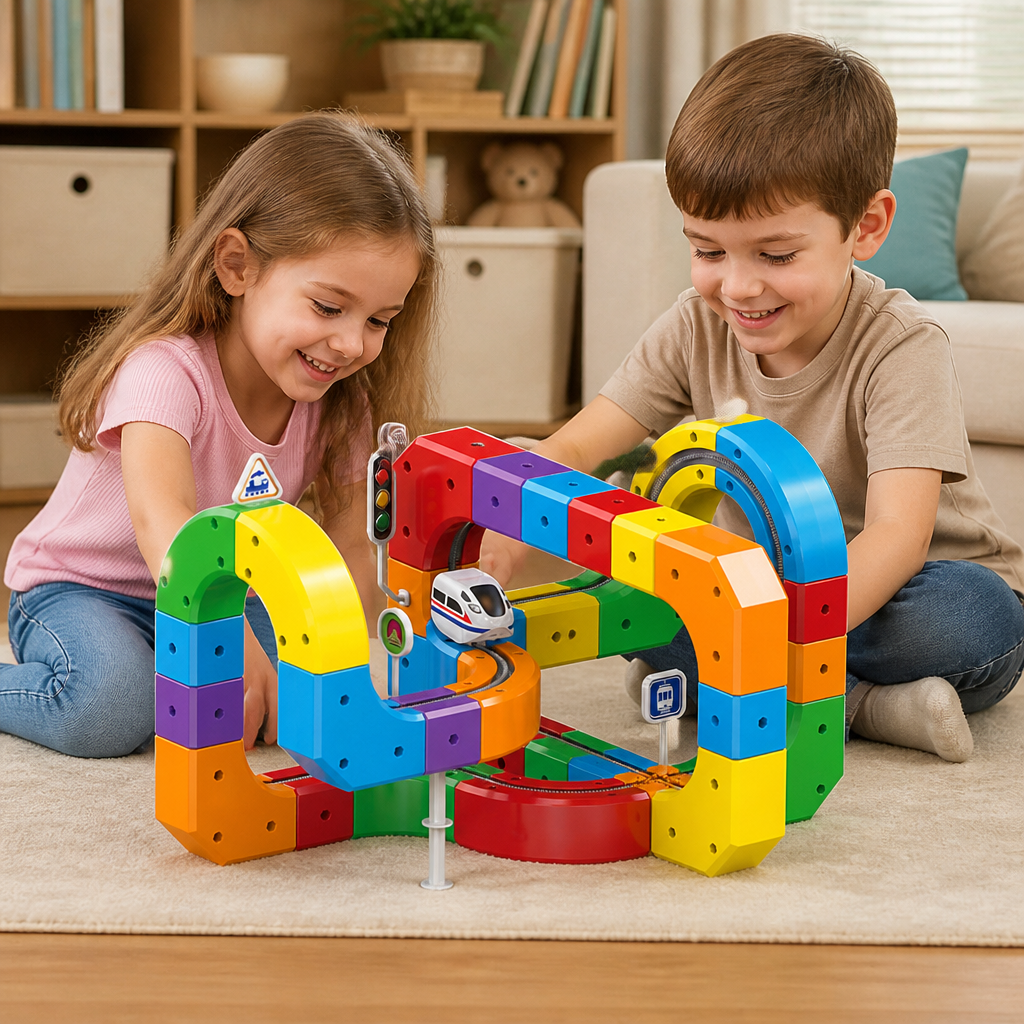 Magic rail cube track kids toy