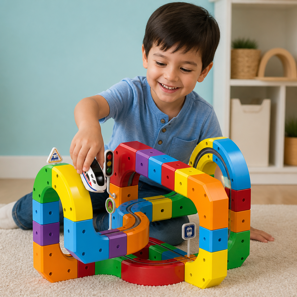 Magic rail cube track kids toy