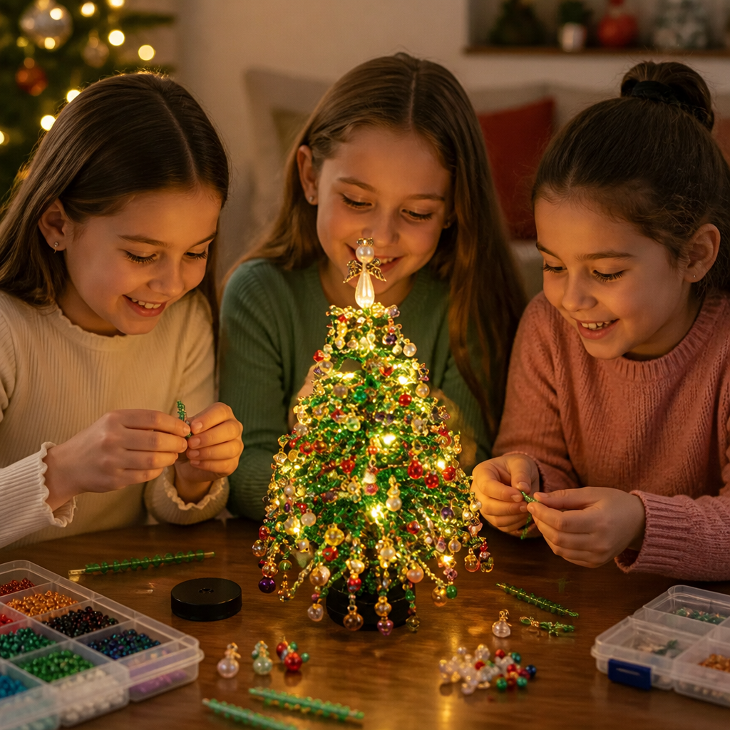 DIY Crystal Beaded Christmas Tree Craft Kit