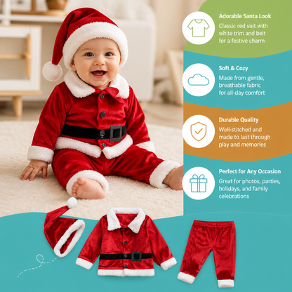 Baby & Toddler Santa Costume Set