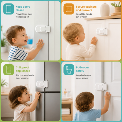 No-Drill Child Safety Door Lock