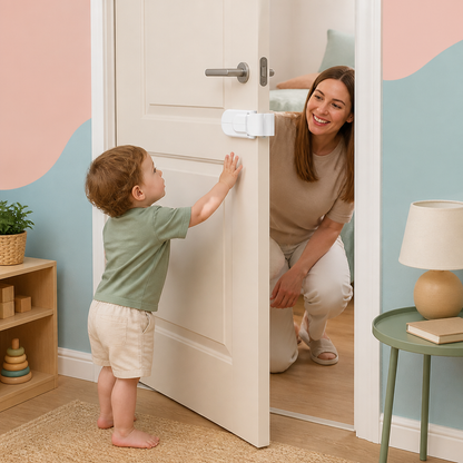 No-Drill Child Safety Door Lock