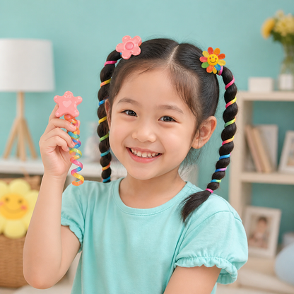 Cute Kids Spiral Hair Tie Set