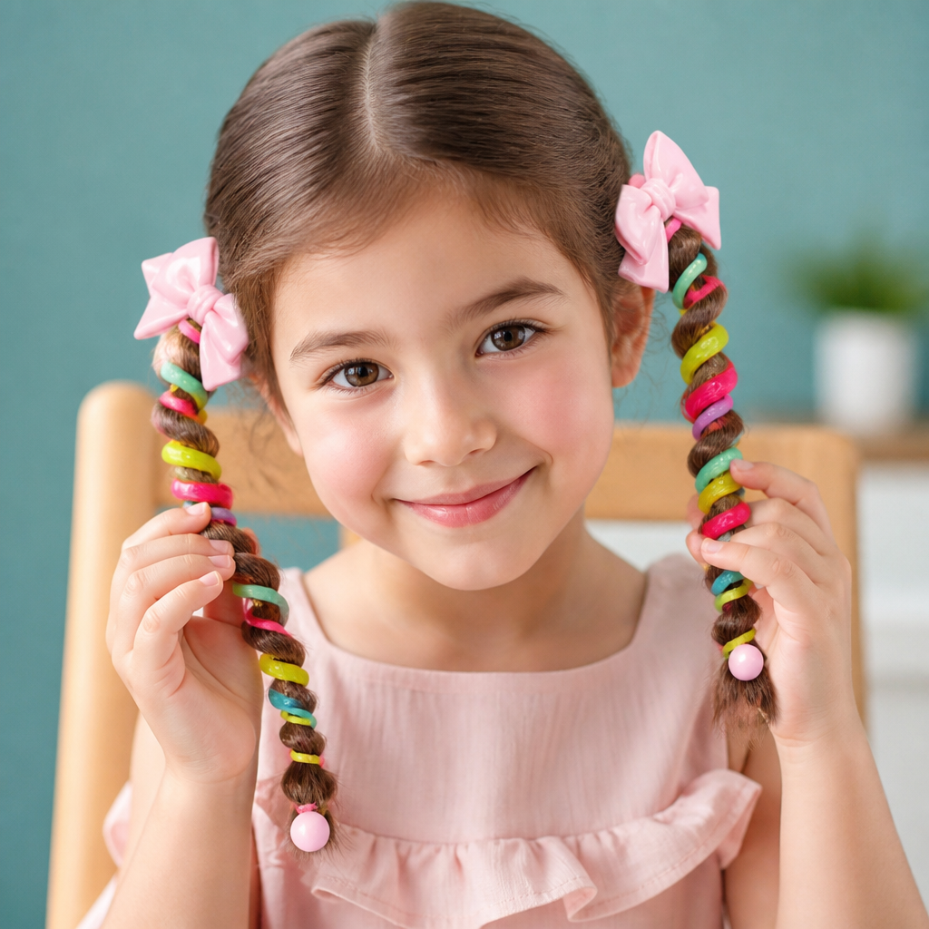 Cute Kids Spiral Hair Tie Set