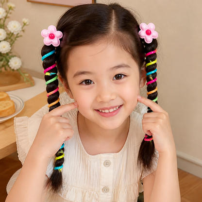 Cute Kids Spiral Hair Tie Set