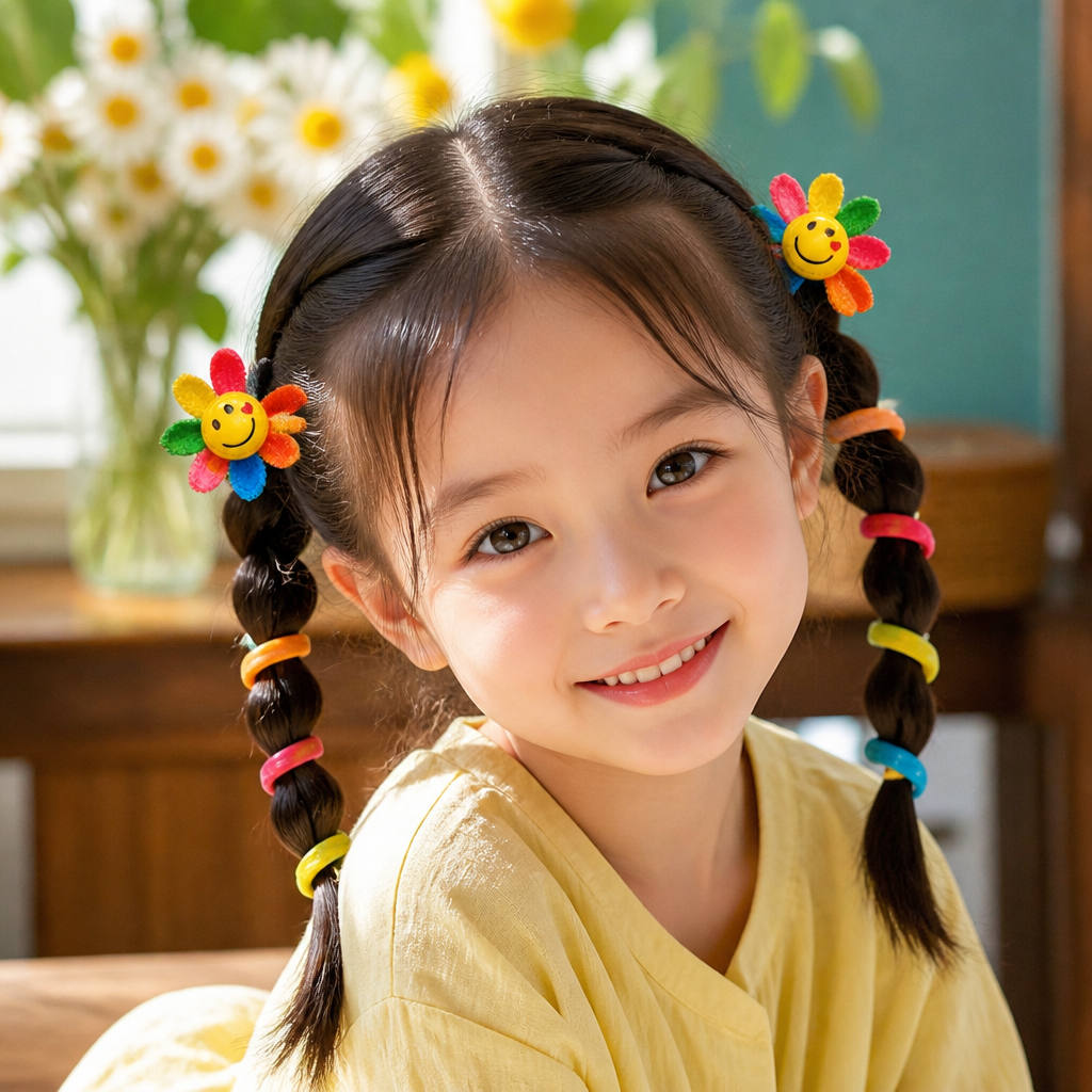Cute Kids Spiral Hair Tie Set