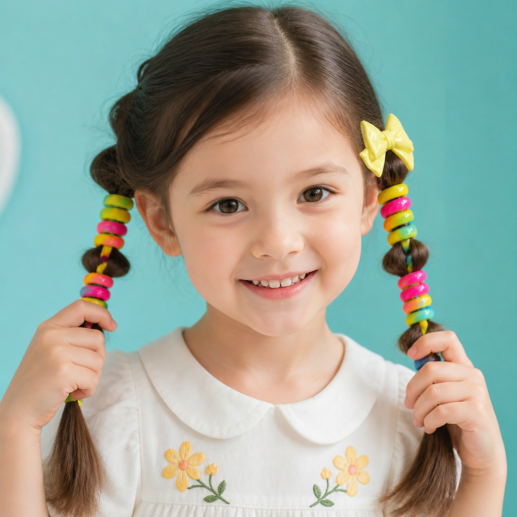 Cute Kids Spiral Hair Tie Set