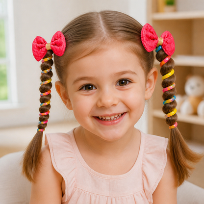 Cute Kids Spiral Hair Tie Set