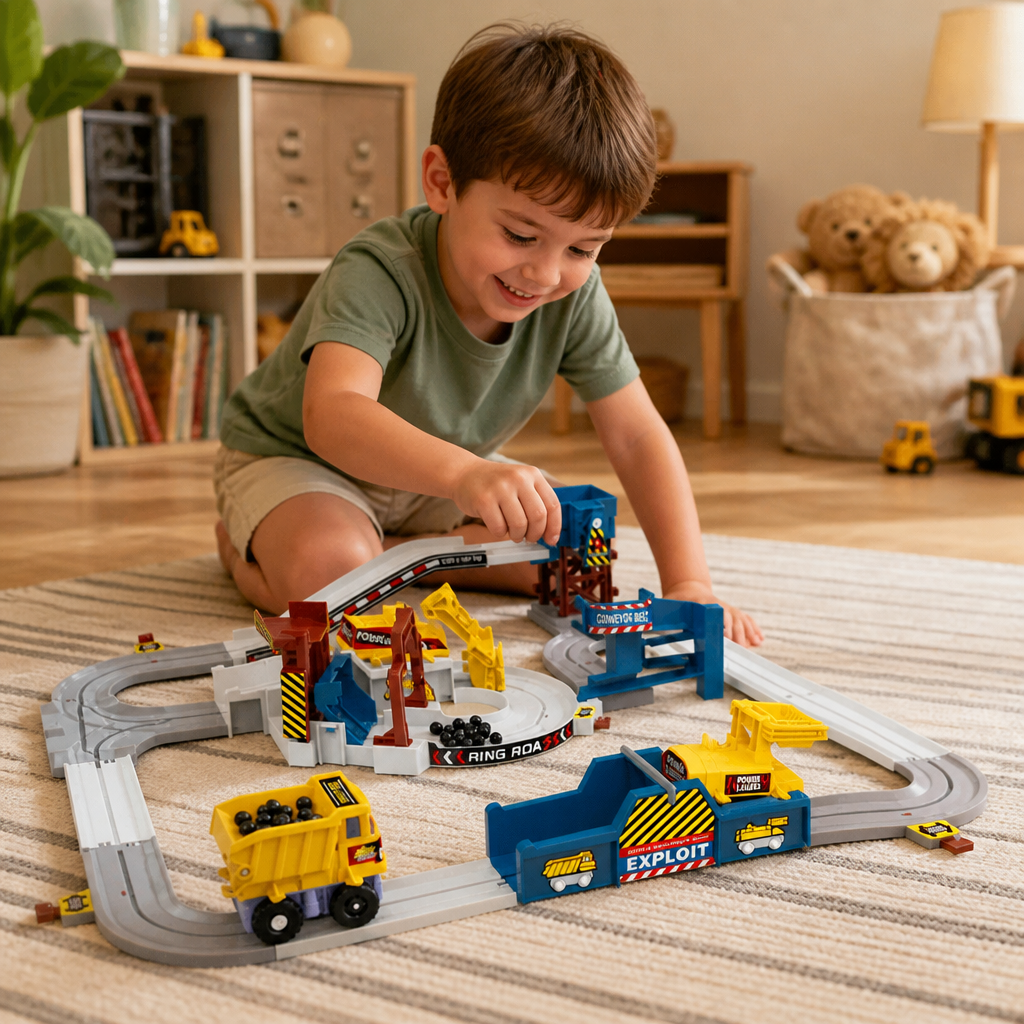 Interactive Electric Quarry Adventure Train Set