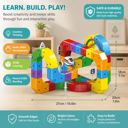 Magic rail cube track kids toy