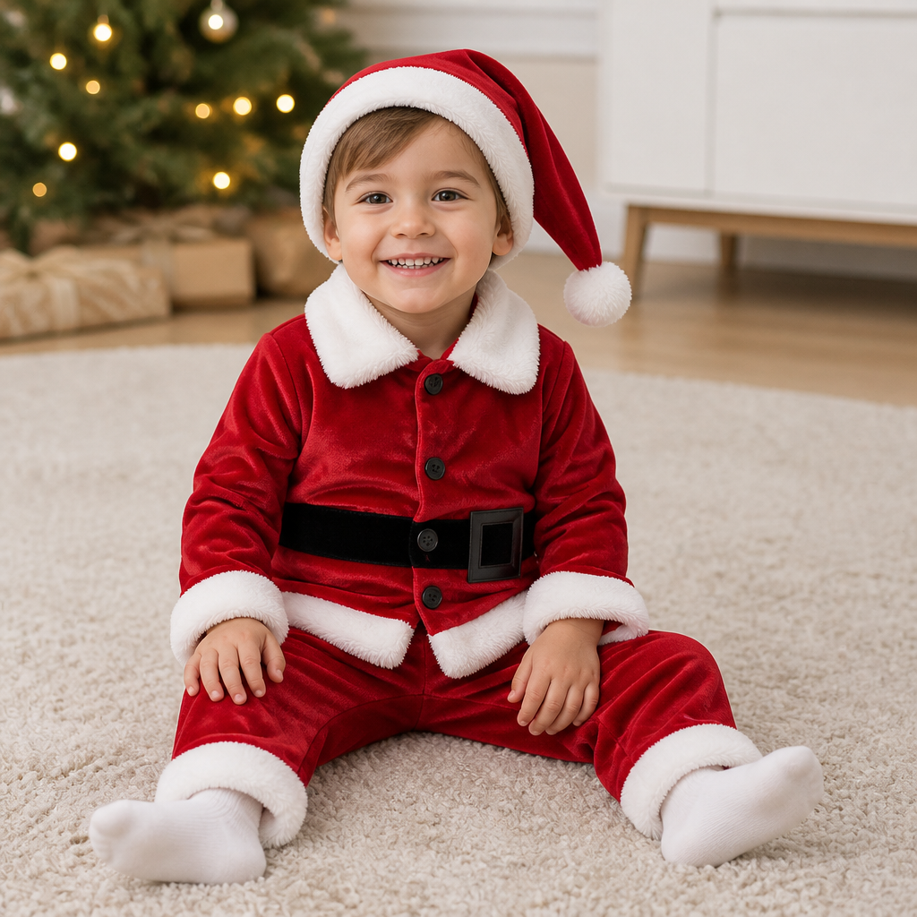 Baby & Toddler Santa Costume Set