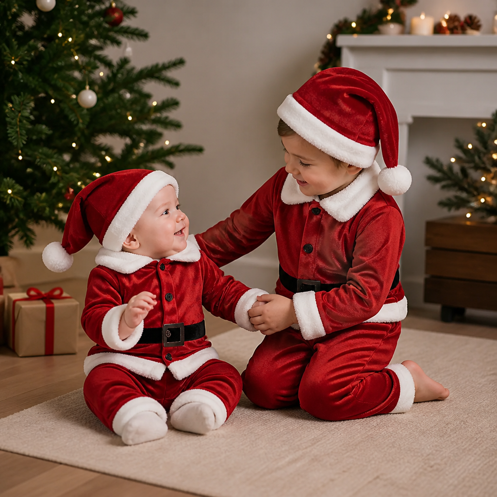 Baby & Toddler Santa Costume Set