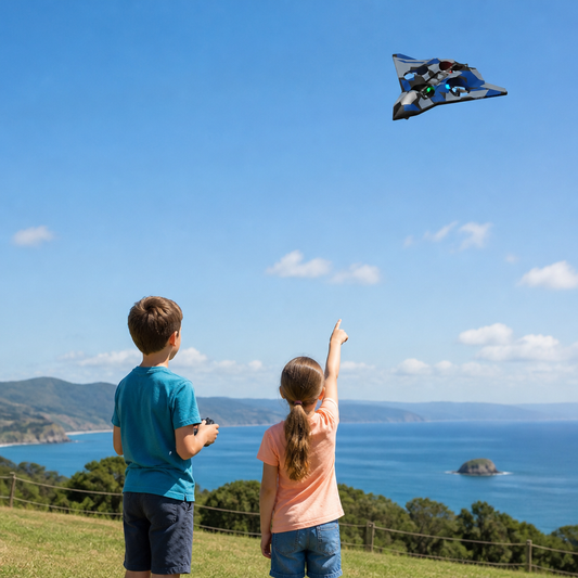 Durable Foam RC Fighter Plane with Altitude Hold & 360° Stunt Rolls