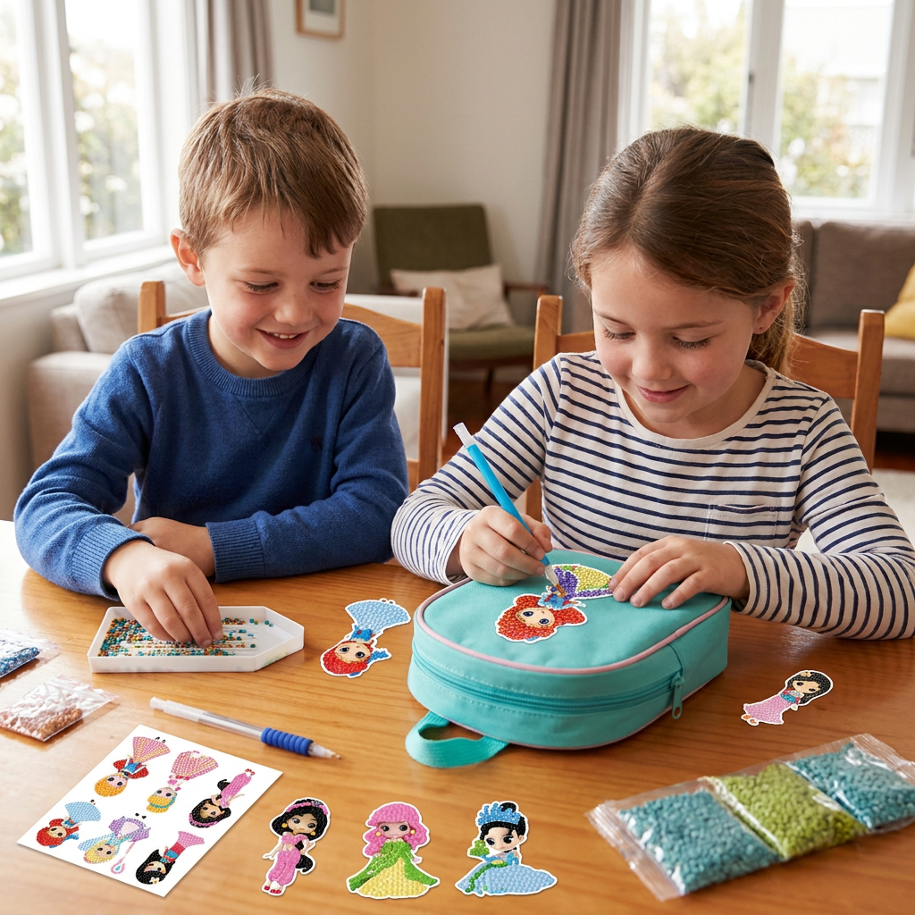 DIY Diamond Art Sticker Craft Kit for Kids