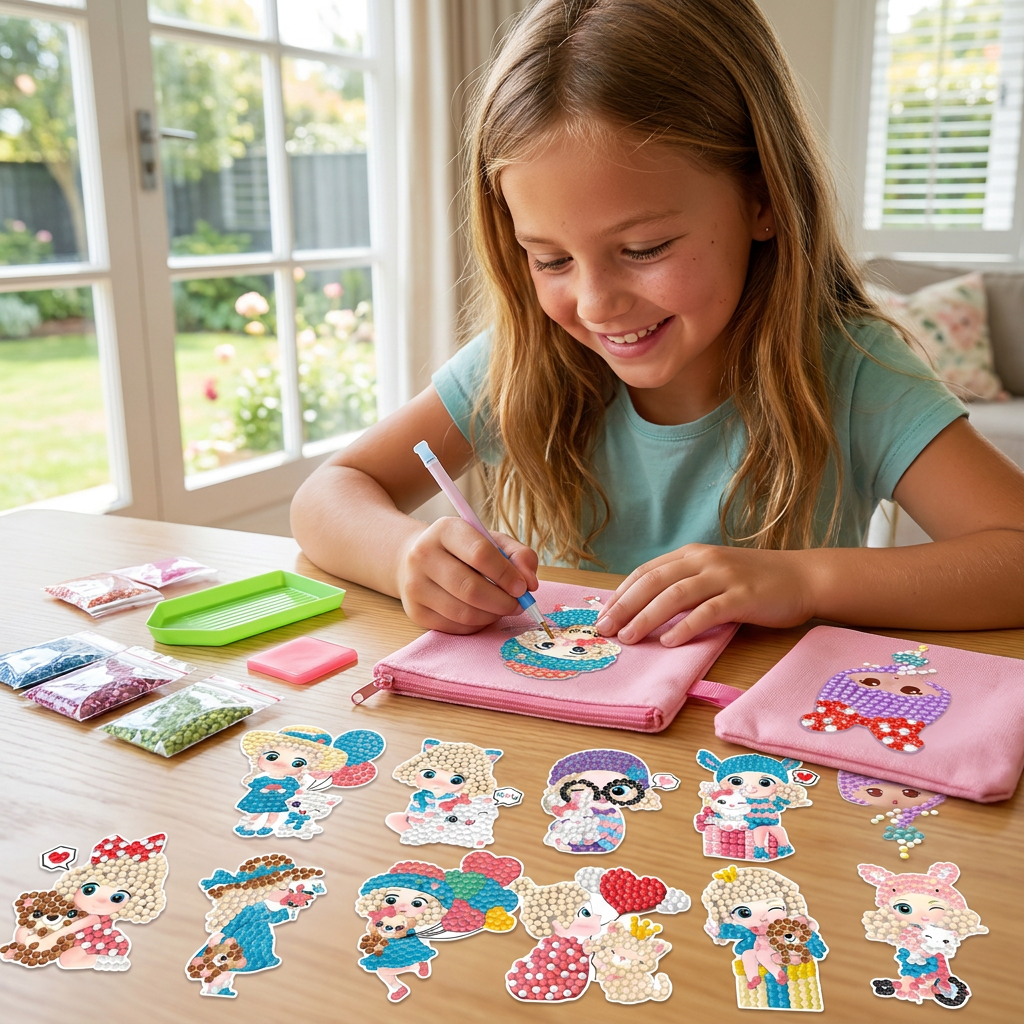 DIY Diamond Art Sticker Craft Kit for Kids