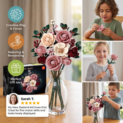 Flower Building Block Bouquet Set