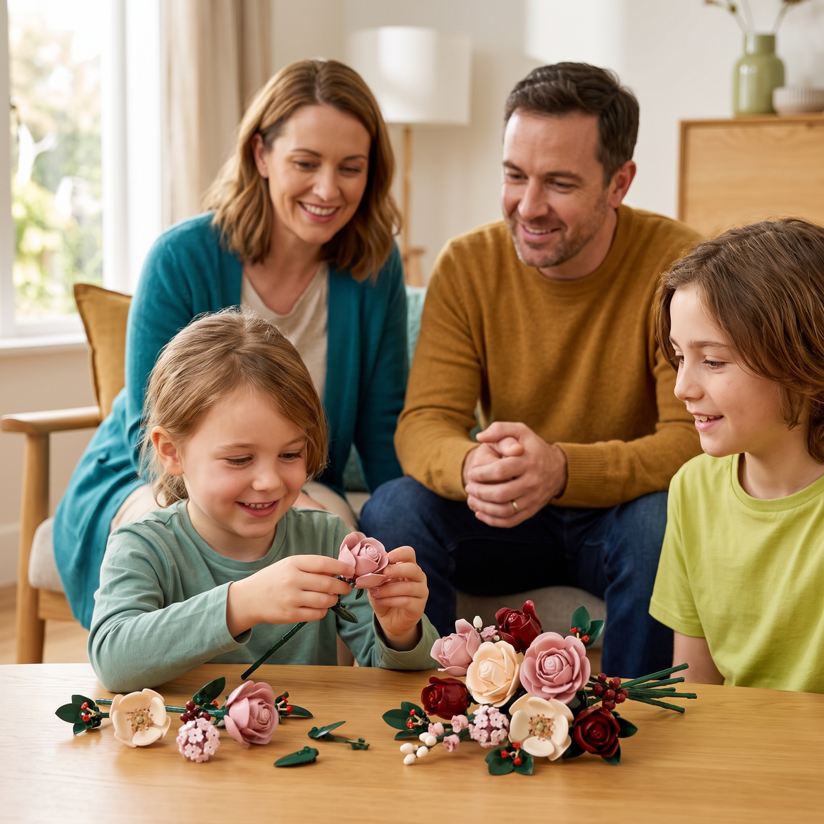 Flower Building Block Bouquet Set