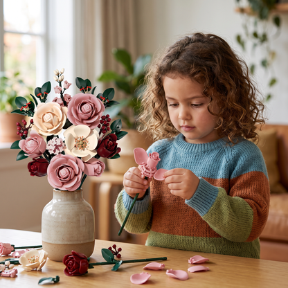 Flower Building Block Bouquet Set
