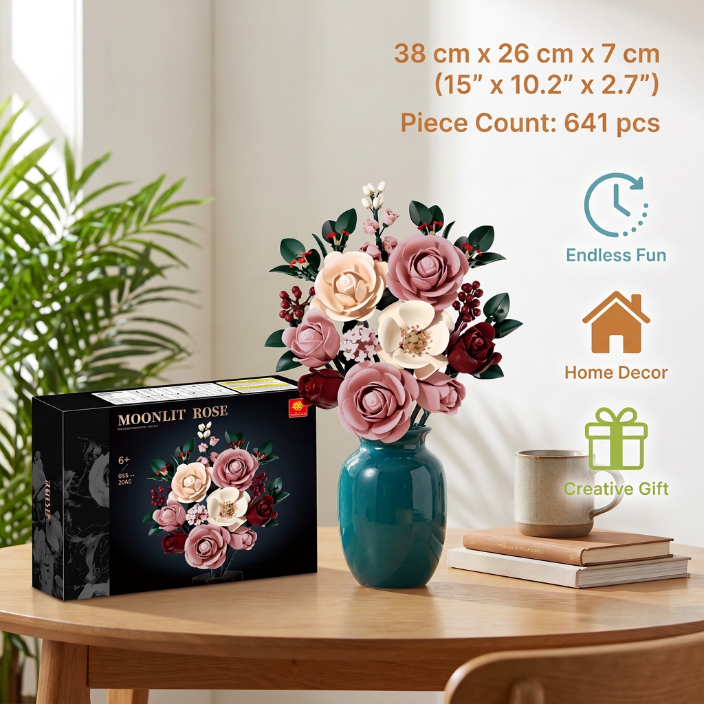 Flower Building Block Bouquet Set