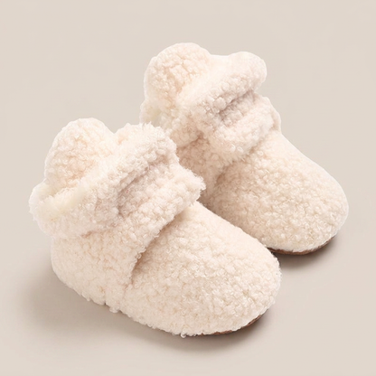 Sherpa Fleece Velcro Booties