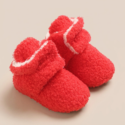 Sherpa Fleece Velcro Booties