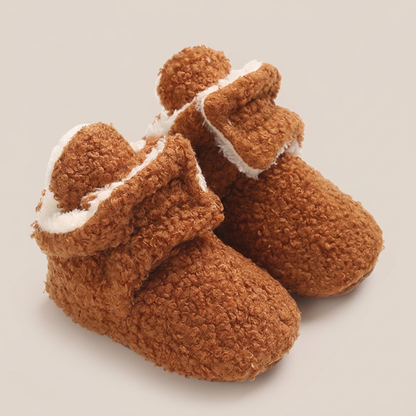 Sherpa Fleece Velcro Booties