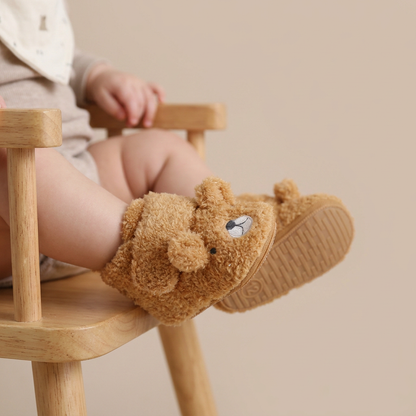 3D Teddy Bear Sherpa Slippers