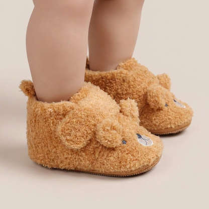 3D Teddy Bear Sherpa Slippers