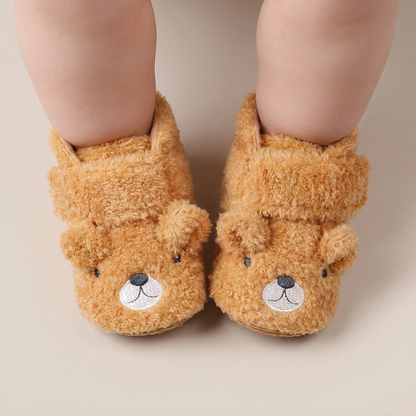 3D Teddy Bear Sherpa Slippers