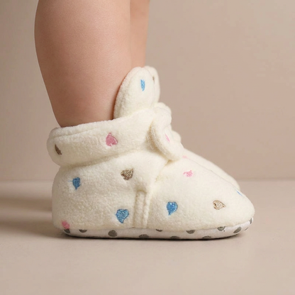 Printed Fleece Velcro Booties