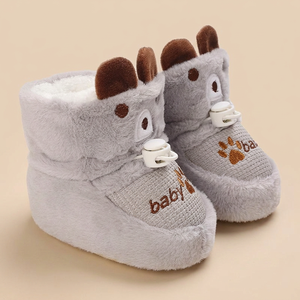 Bunny Ears Paw Print Booties