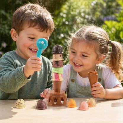 Creative Ice Cream Stacking Game – Fun Balance Game for Kids, Builds Dexterity & Encourages Playful Learning