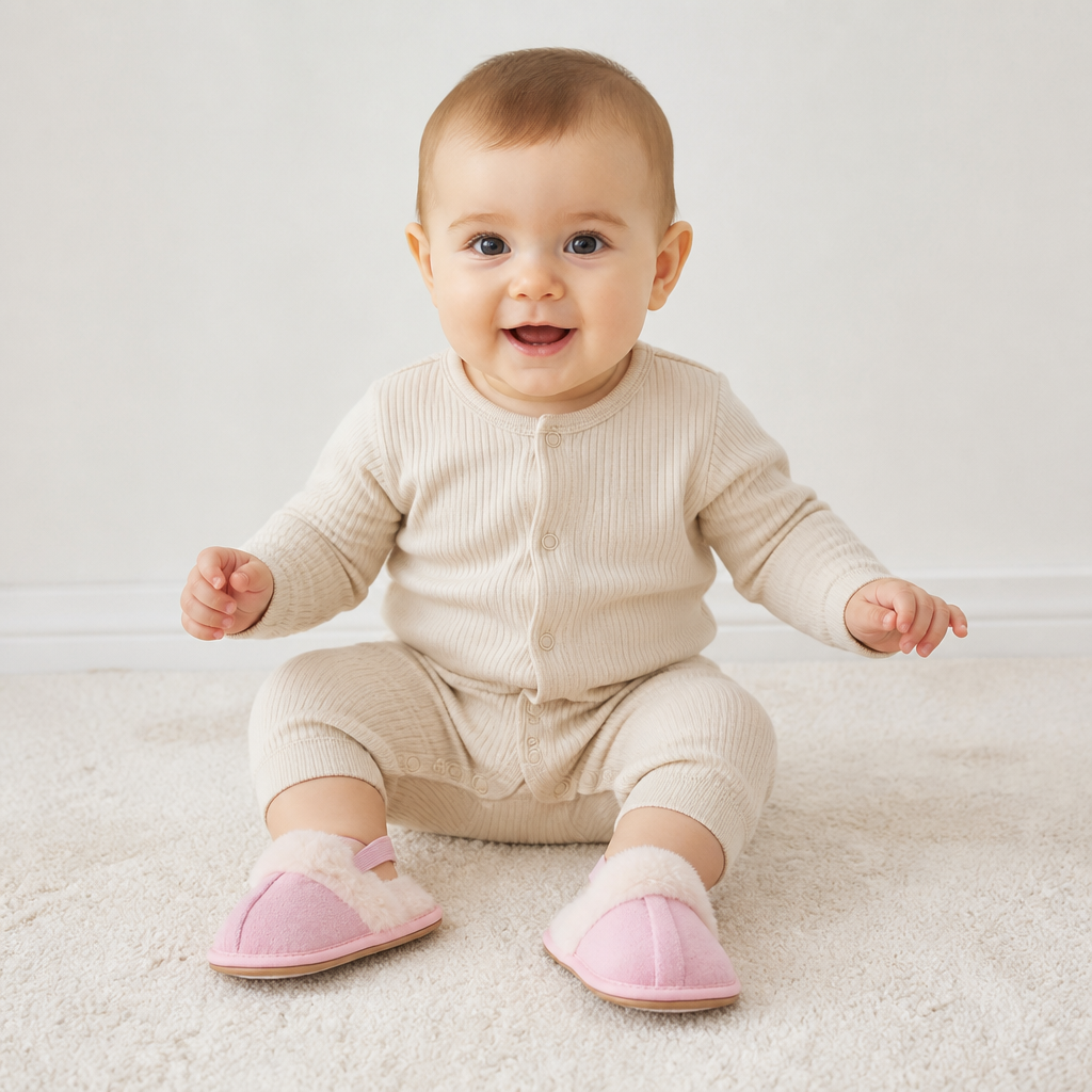 Cozy Baby Non-Slip Shoes with Soft Sole for Indoor & Outdoor Use