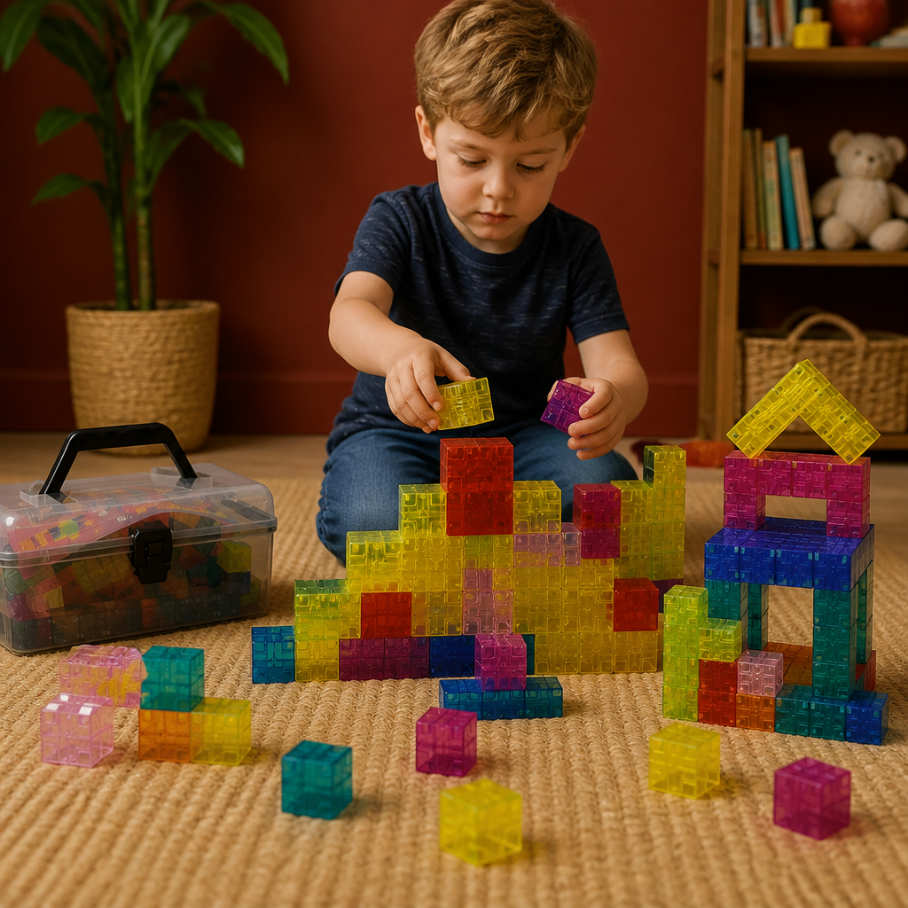 Montessori Cube Building Block Set for Kids