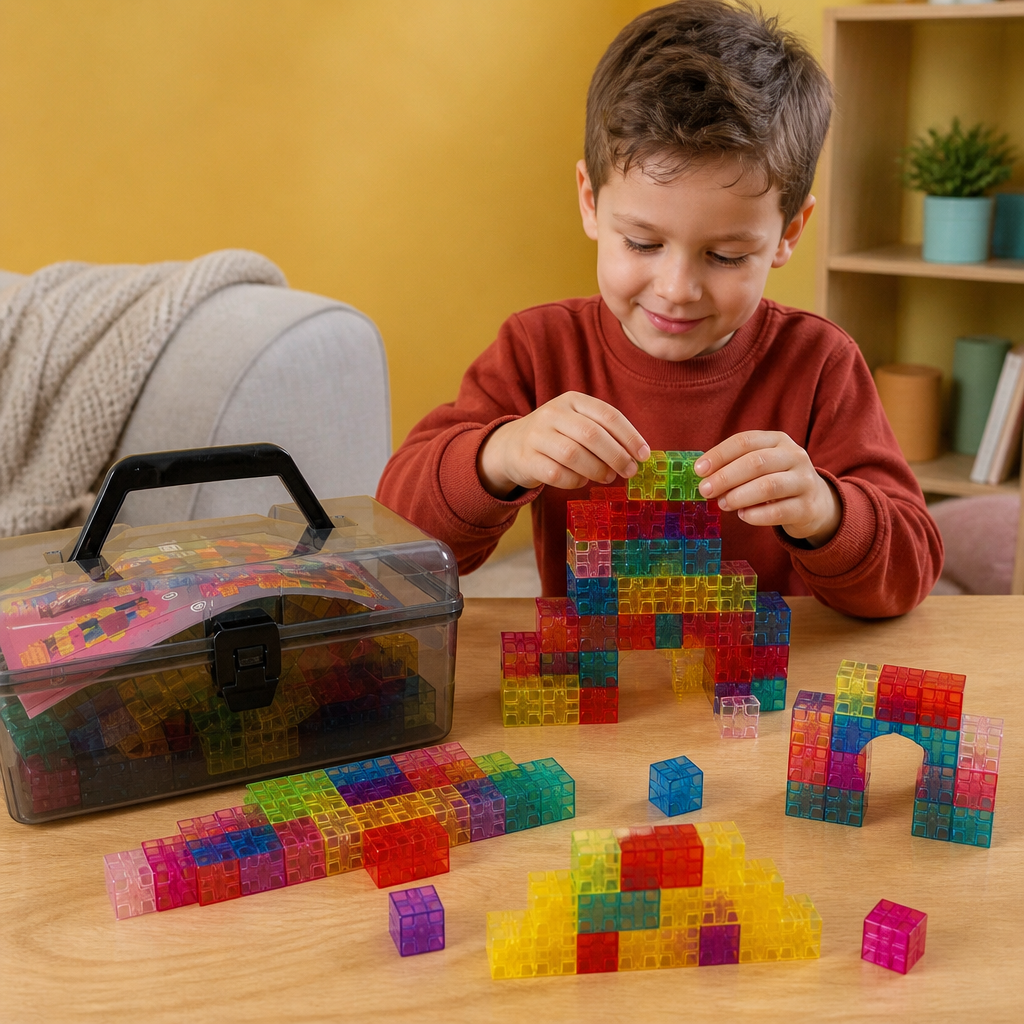 Montessori Cube Building Block Set for Kids