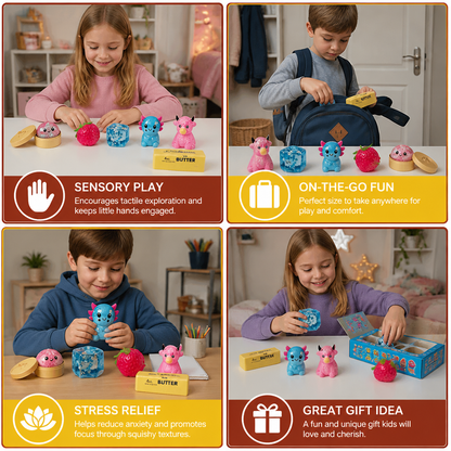 Premium Squishy Fidget Toy Set – 8 Sensory Toys