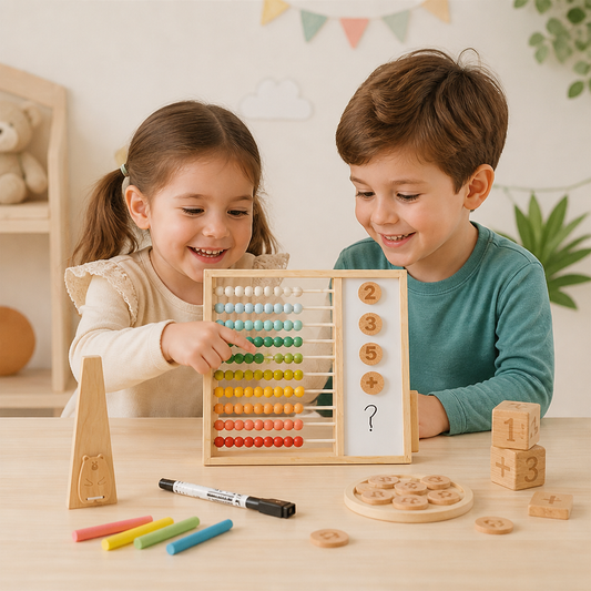 Magnetic Wooden Abacus for Kids – Educational Toy with Numbers and Colors