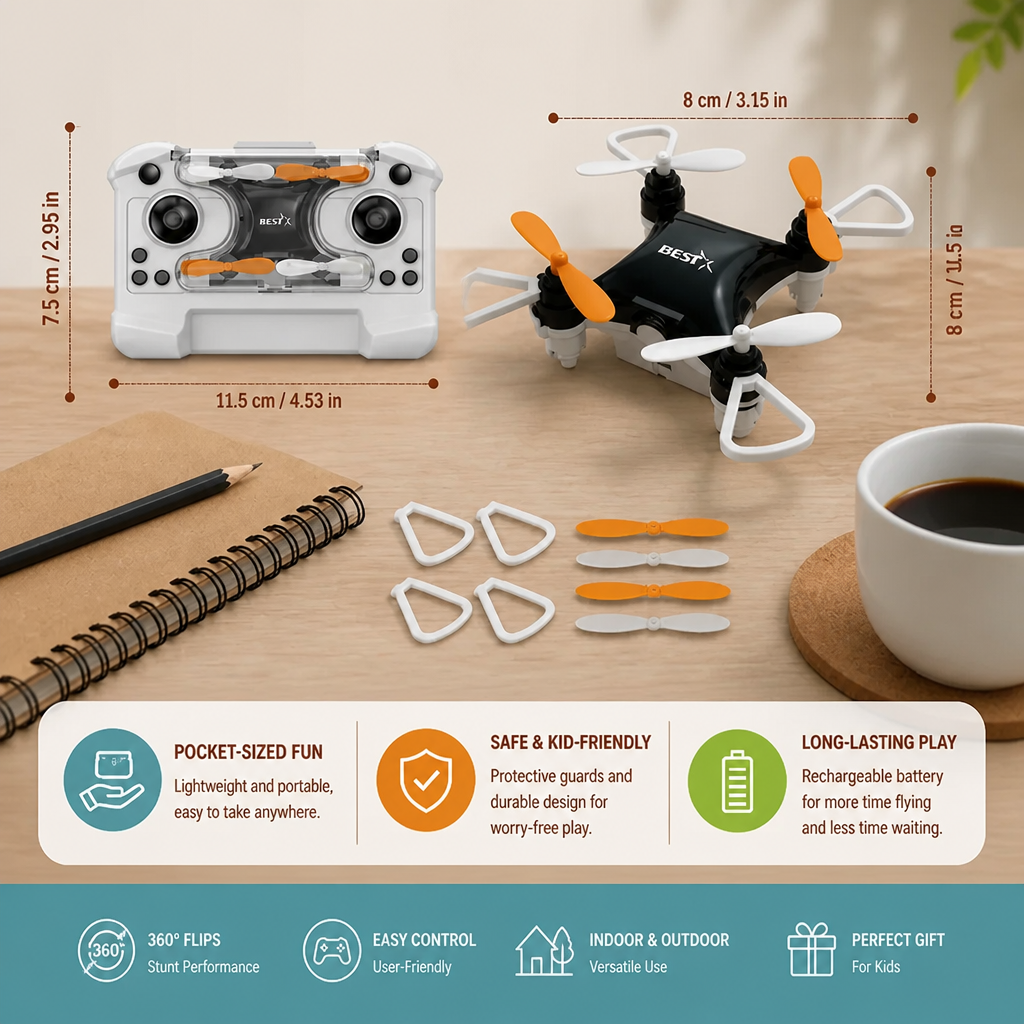 Mini Drone – RC Stunt Flyer for Kids