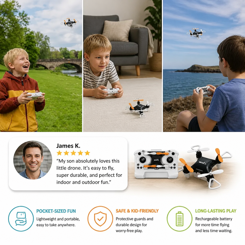 Mini Drone – RC Stunt Flyer for Kids