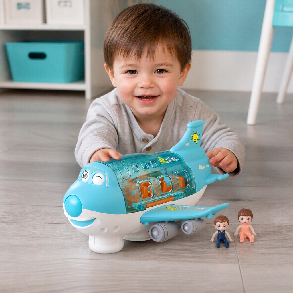 Driving Toy Airplane with Lights and Music